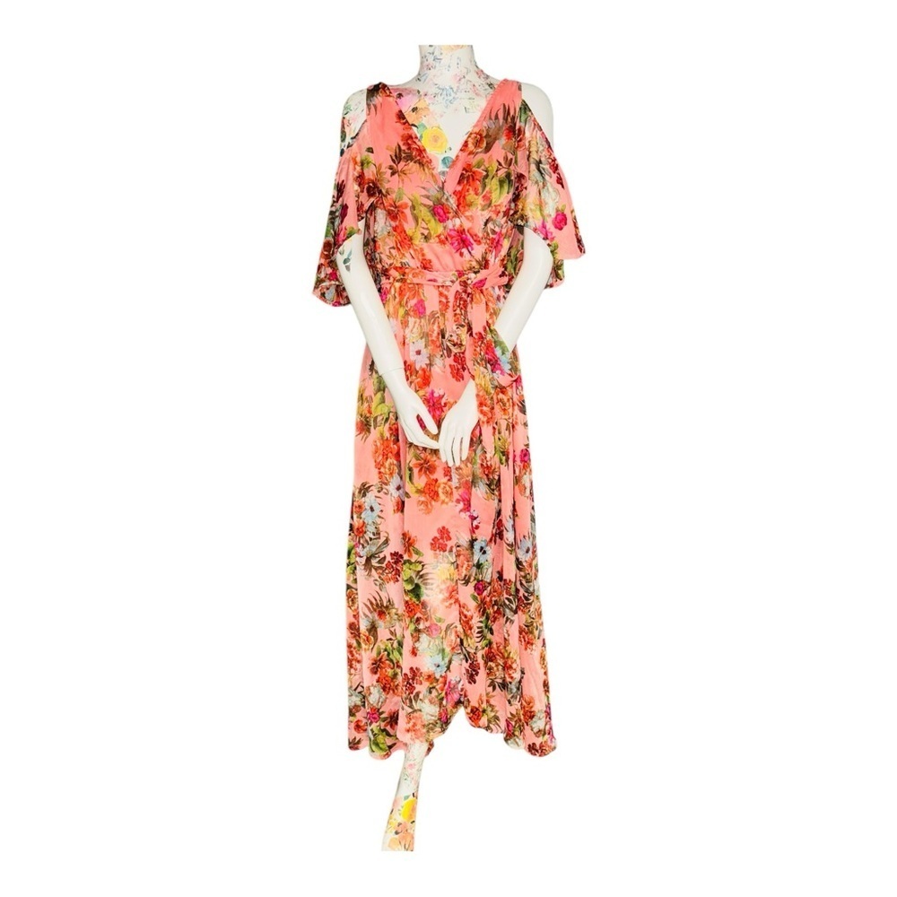Floral Pink Maxi Dress - Picture 4 of 7